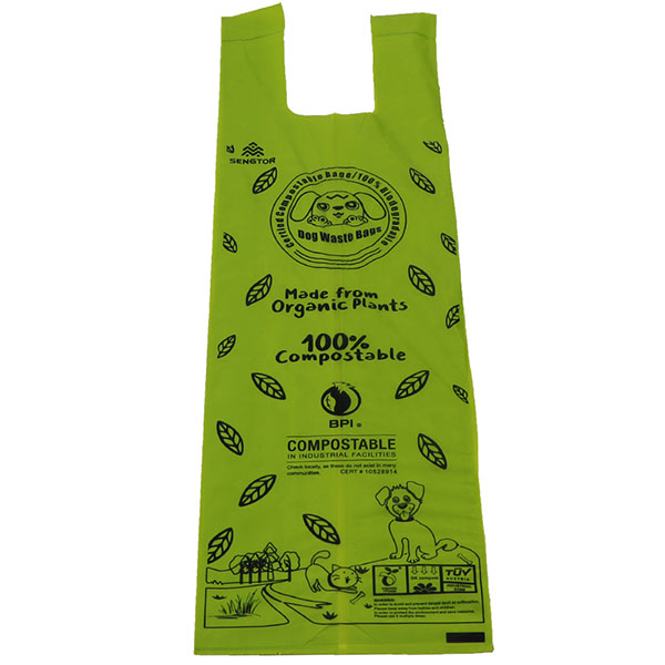 Biodegradable vest pet litter bag