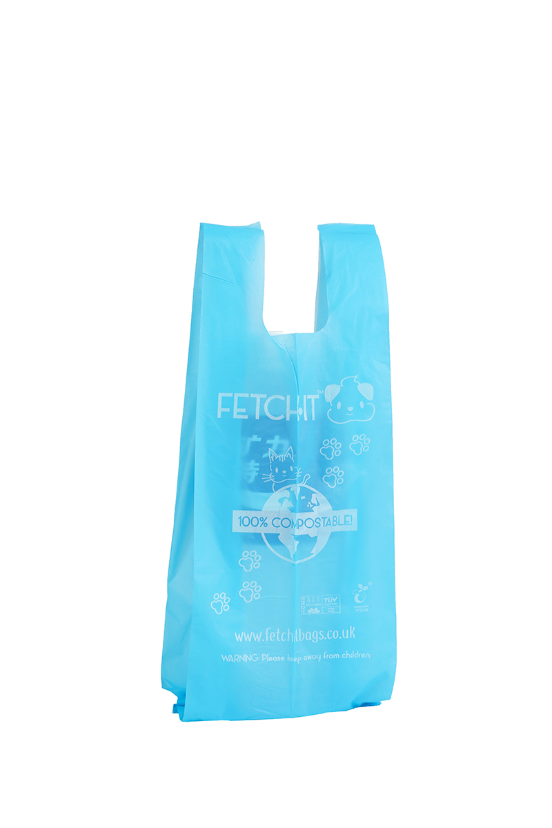 Handles Blue Box Vest Pet Litter Bag