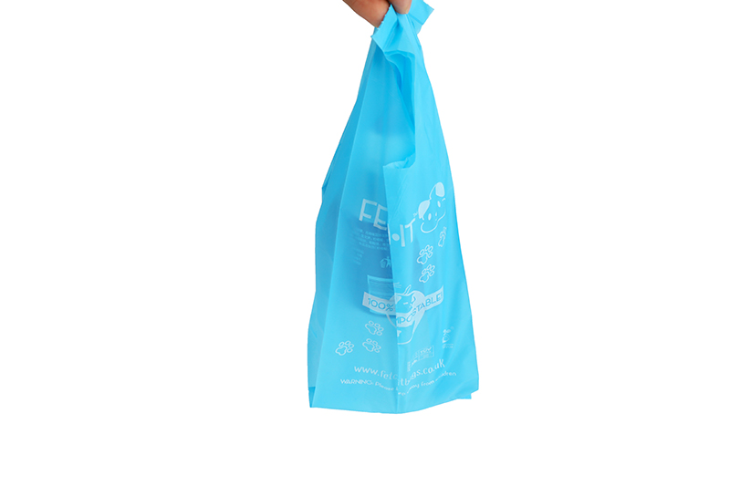 Handles Blue Box Vest Pet Litter Bag